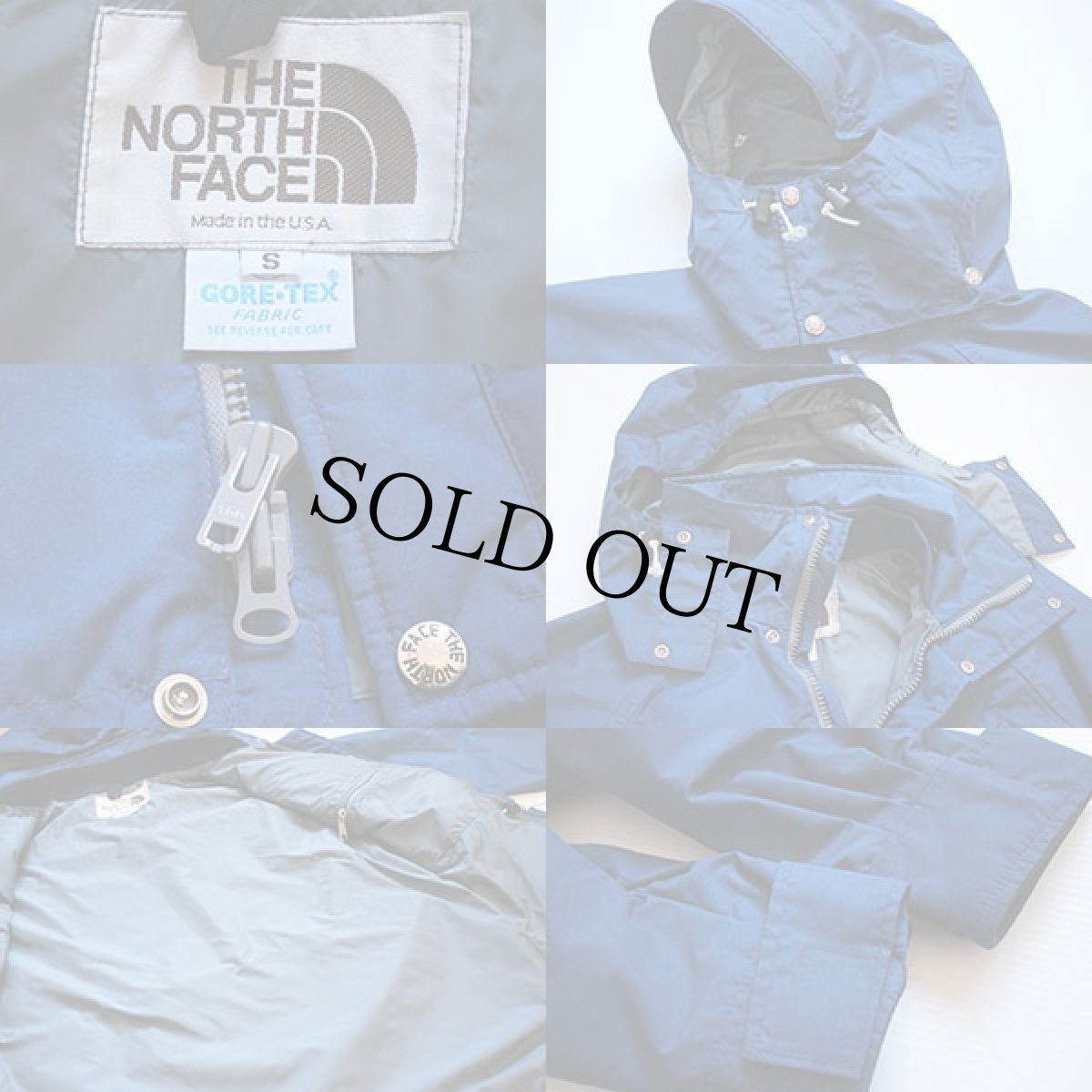 画像3: 80s USA製 THE NORTH FACEノースフェイス GORE-TEXゴアテックス ナイロン マウンテンパーカー 紺 S (3)