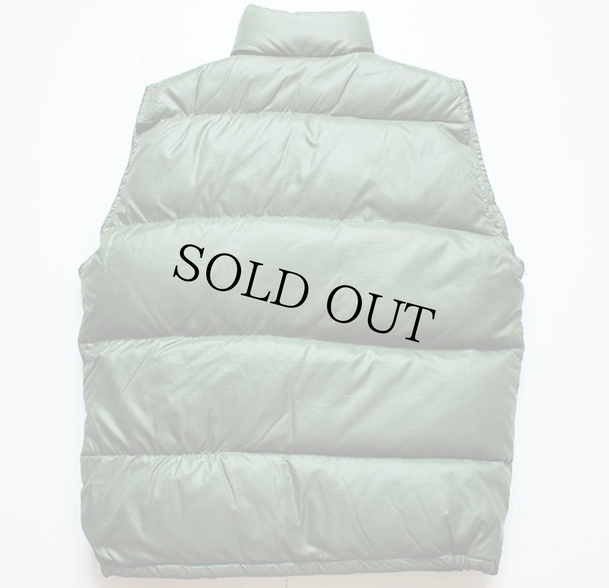 画像2: 70s THE NORTH FACEノースフェイス 茶タグ ダウンベスト 緑 M (2)