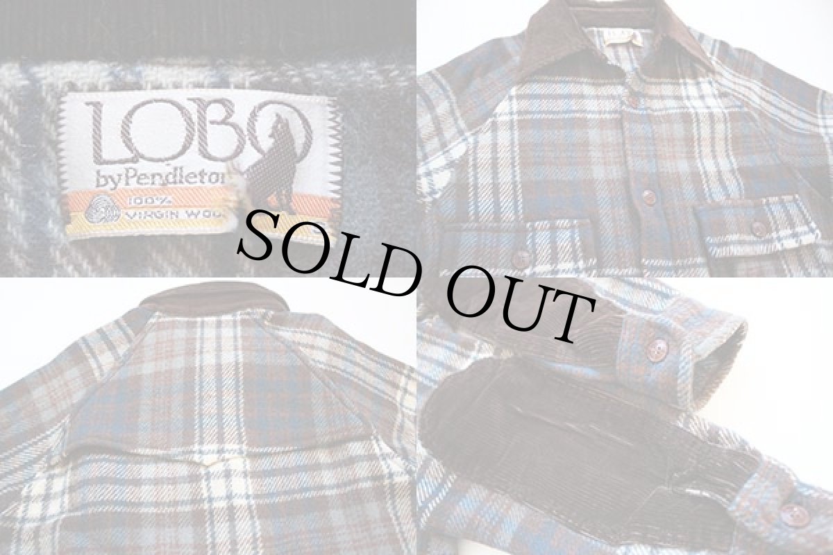 画像3: 70s PENDLETONペンドルトン LOBO ウール シャツジャケット S (3)