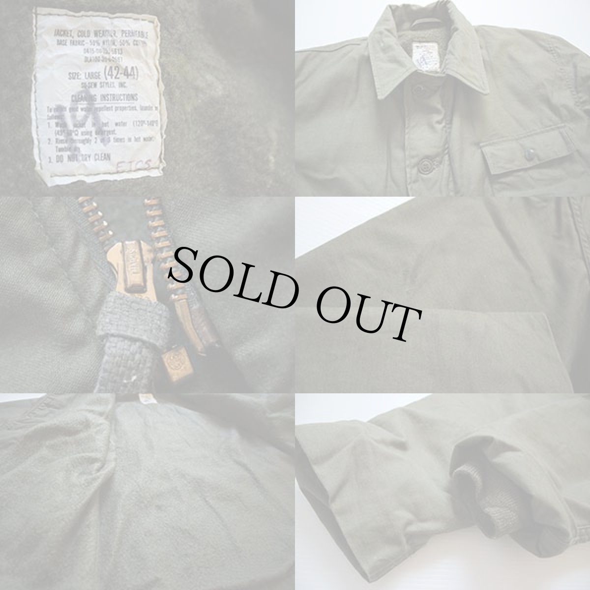 画像3: 80s 米軍 U.S.NAVY A-2 デッキジャケット L (3)