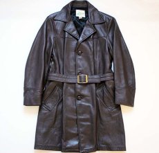 画像1: USA製 Mid Western ディアスキン レザーコート 38 (1)