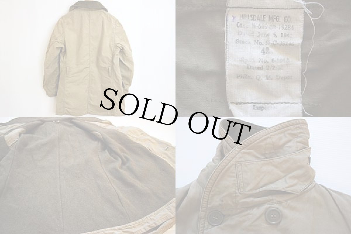 画像2: 40s 米軍 U.S.ARMY ショールカラー マッキーノコート 42 (2)