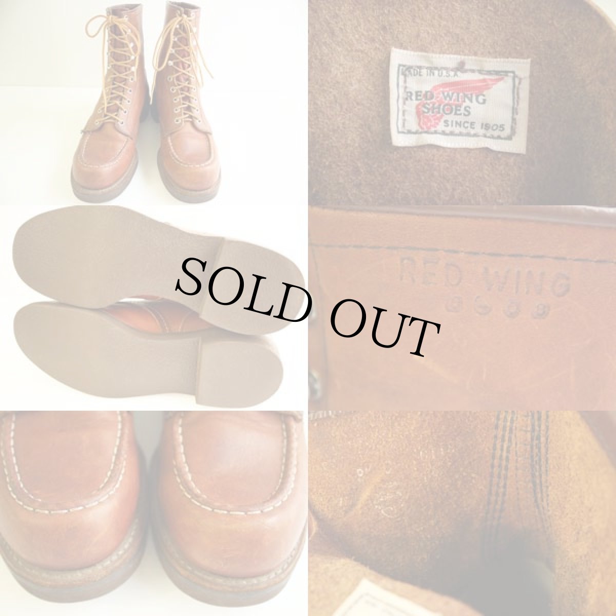 画像3: 80s USA製 REDWINGレッドウイング 214 8インチ ブーツ 8C (3)