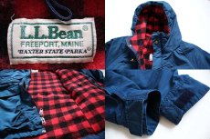 画像3: 80s L.L.Bean ウールライナー マウンテンパーカー 紺 XS (3)