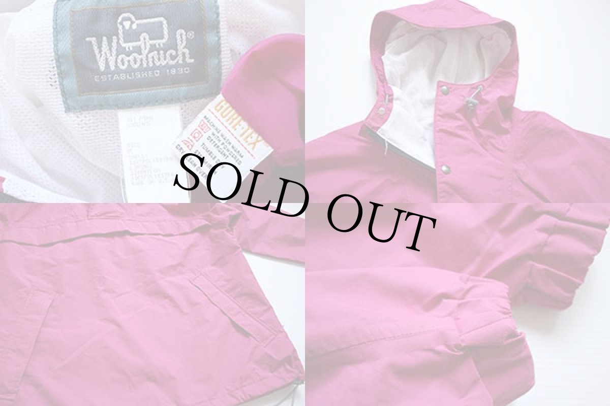 画像3: 90s USA製 Woolrichウールリッチ GORE-TEXゴアテックス プルオーバー マウンテンパーカー ピンク M (3)