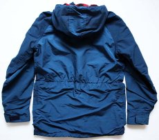 画像2: 80s L.L.Bean ウールライナー マウンテンパーカー 紺 XS (2)