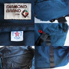 画像3: 80s USA製 DIAMOND BRAND 大型 ナイロン ダッフルバッグ 紺 (3)