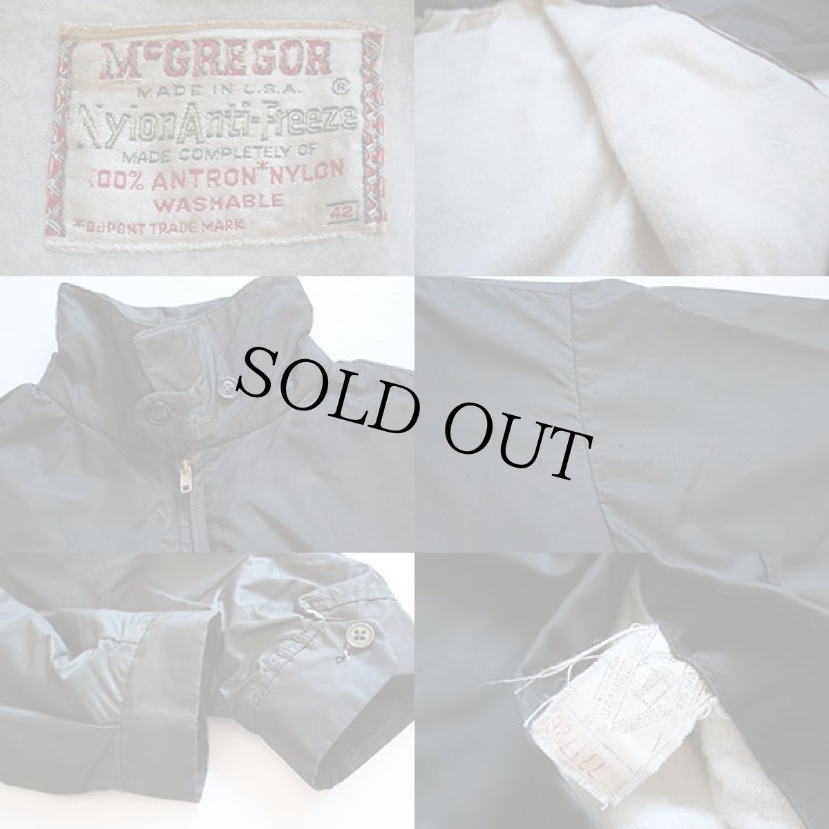 画像3: 60s USA製 McGREGORマクレガー Anti-Freezeアンチフリーズ チンスト付き ボアライナー ナイロンジャケット 42★ドリズラー (3)