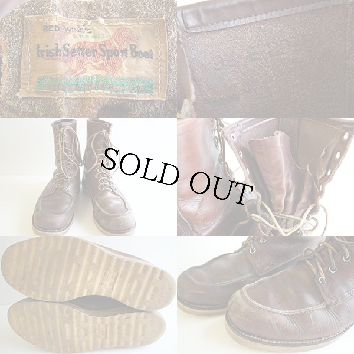 画像3: 50s REDWINGレッドウイング 877 刺繍犬タグ アイリッシュセッター ブーツ 9.5E (3)