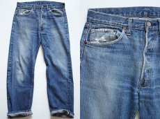 画像1: 70s USA製 Levi'sリーバイス 501 シングル 66前期 デニムパンツ w34 (1)