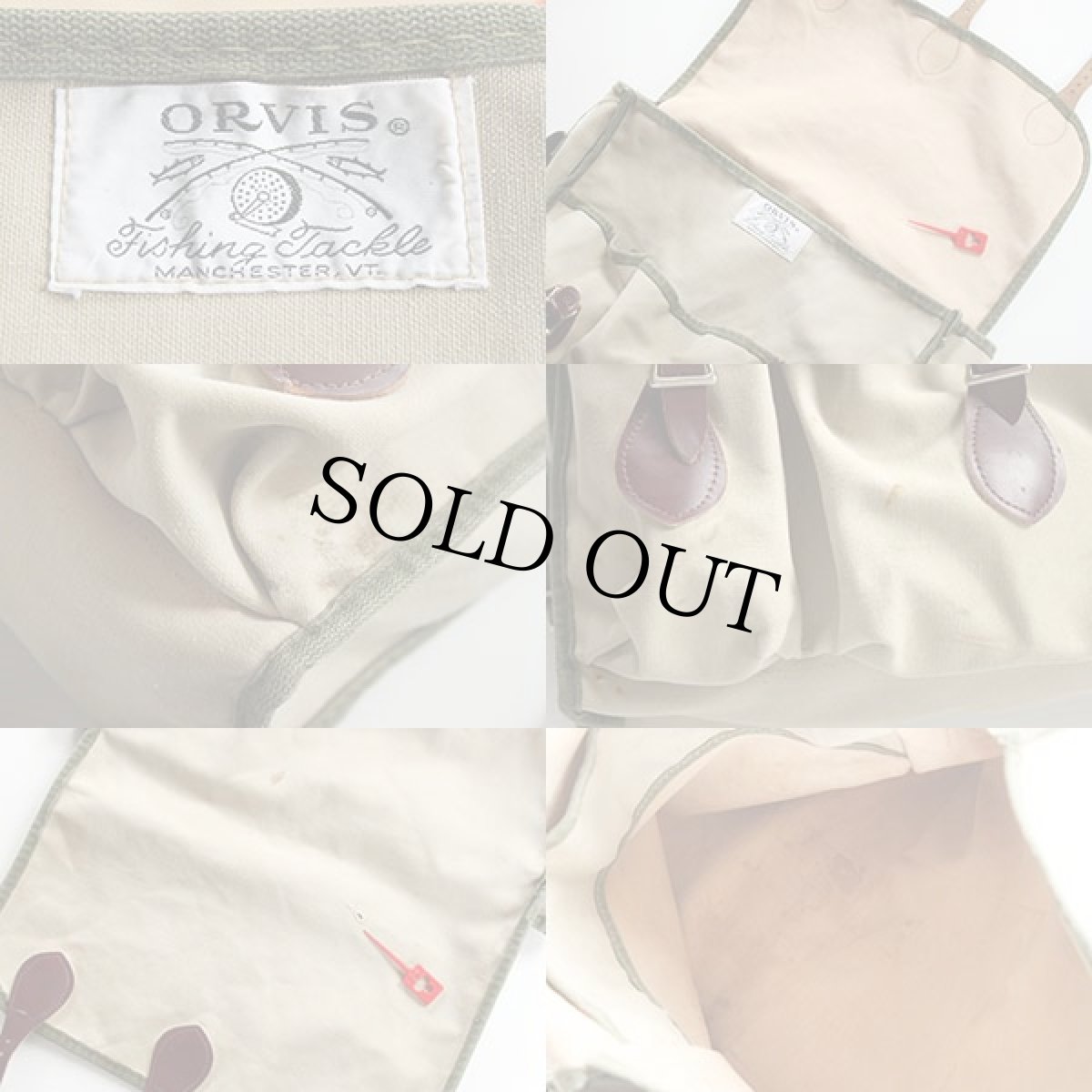画像3: 80s ORVISオービス フィッシング ショルダーバッグ (3)