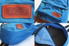 画像3: 80s OGIO ボトムレザー デイパック 青★リュックサック (3)