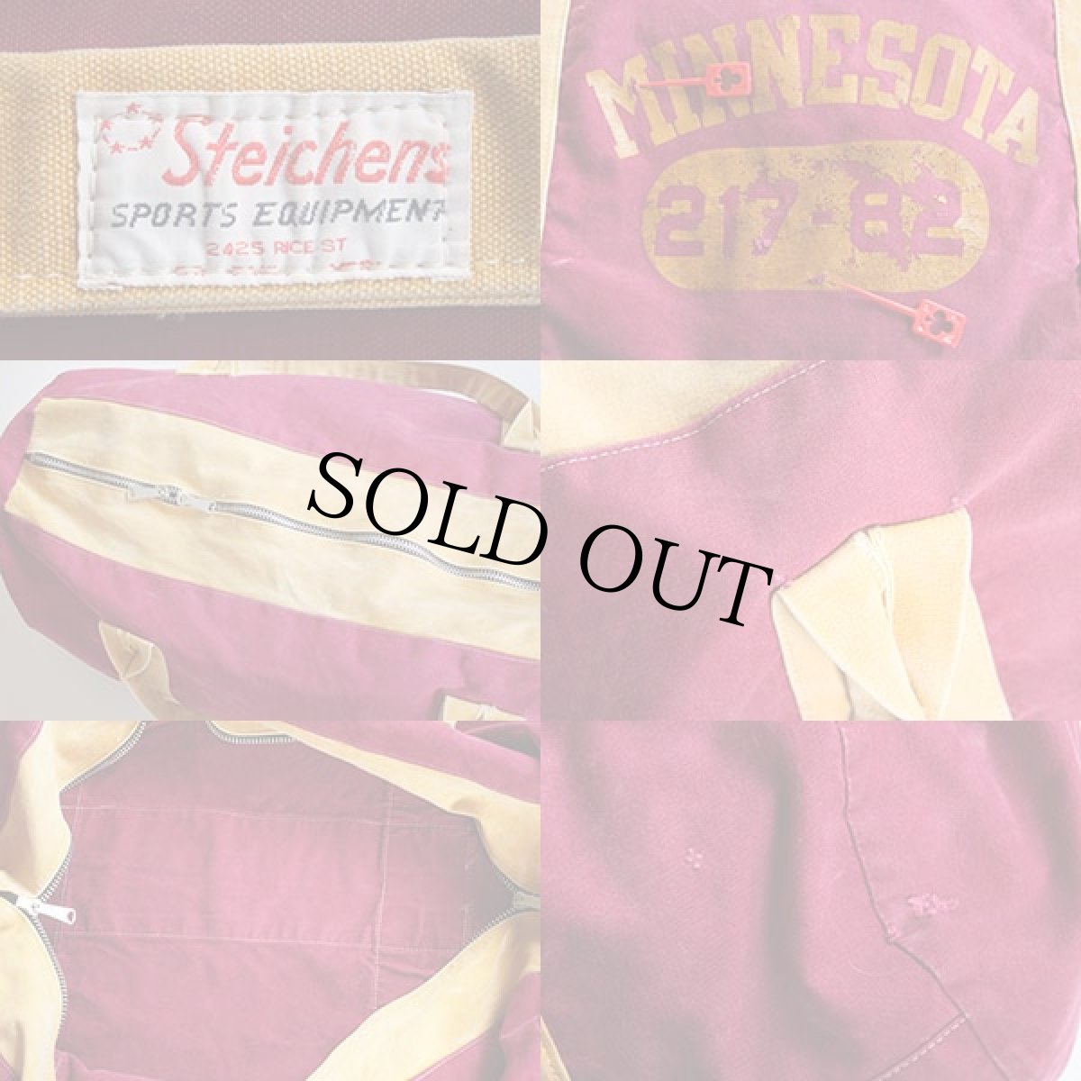 画像3: 80s Steichens ツートン キャンバス ダッフルバッグ (3)