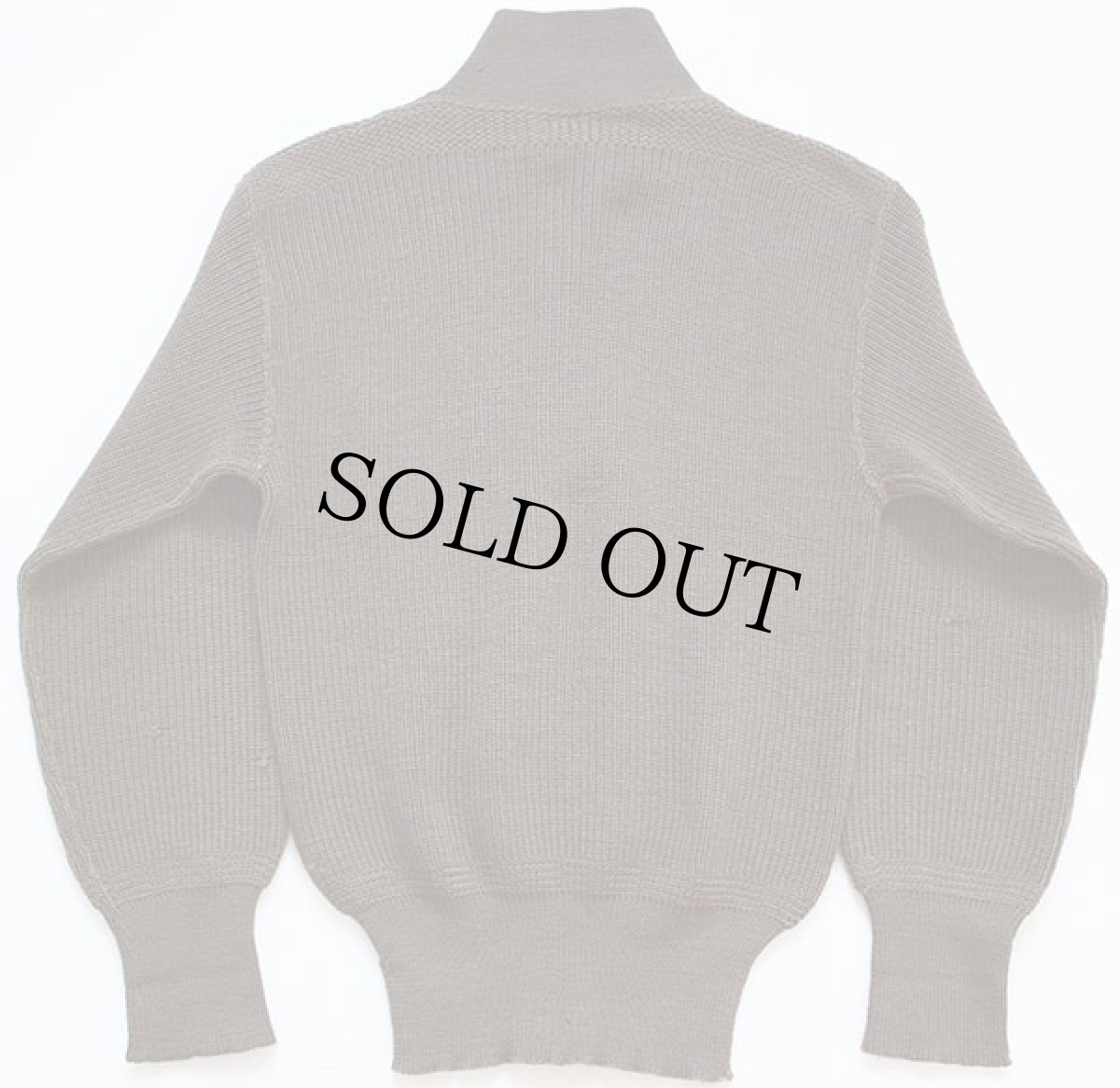 画像2: 40s 米軍 U.S.ARMY 5ボタン ハイネック ウールニット セーター (2)