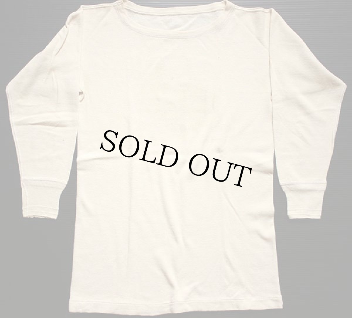 画像2: 40s 米軍 ステンシル クルーネック ウール×コットン アンダーシャツ (2)