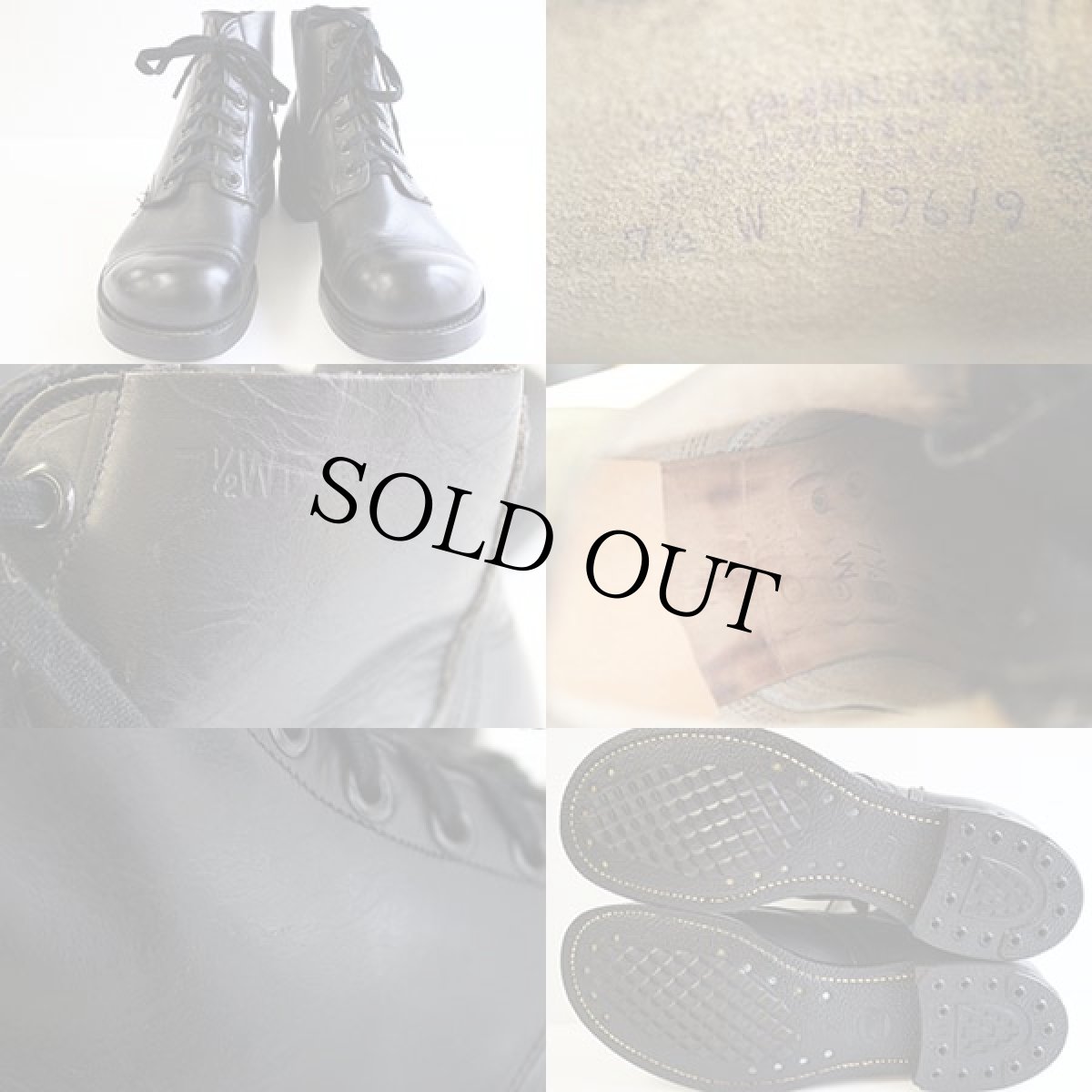 画像3: デッドストック★60s 米軍 キャップトゥ 6ホール アンクルブーツ 7.5W (3)