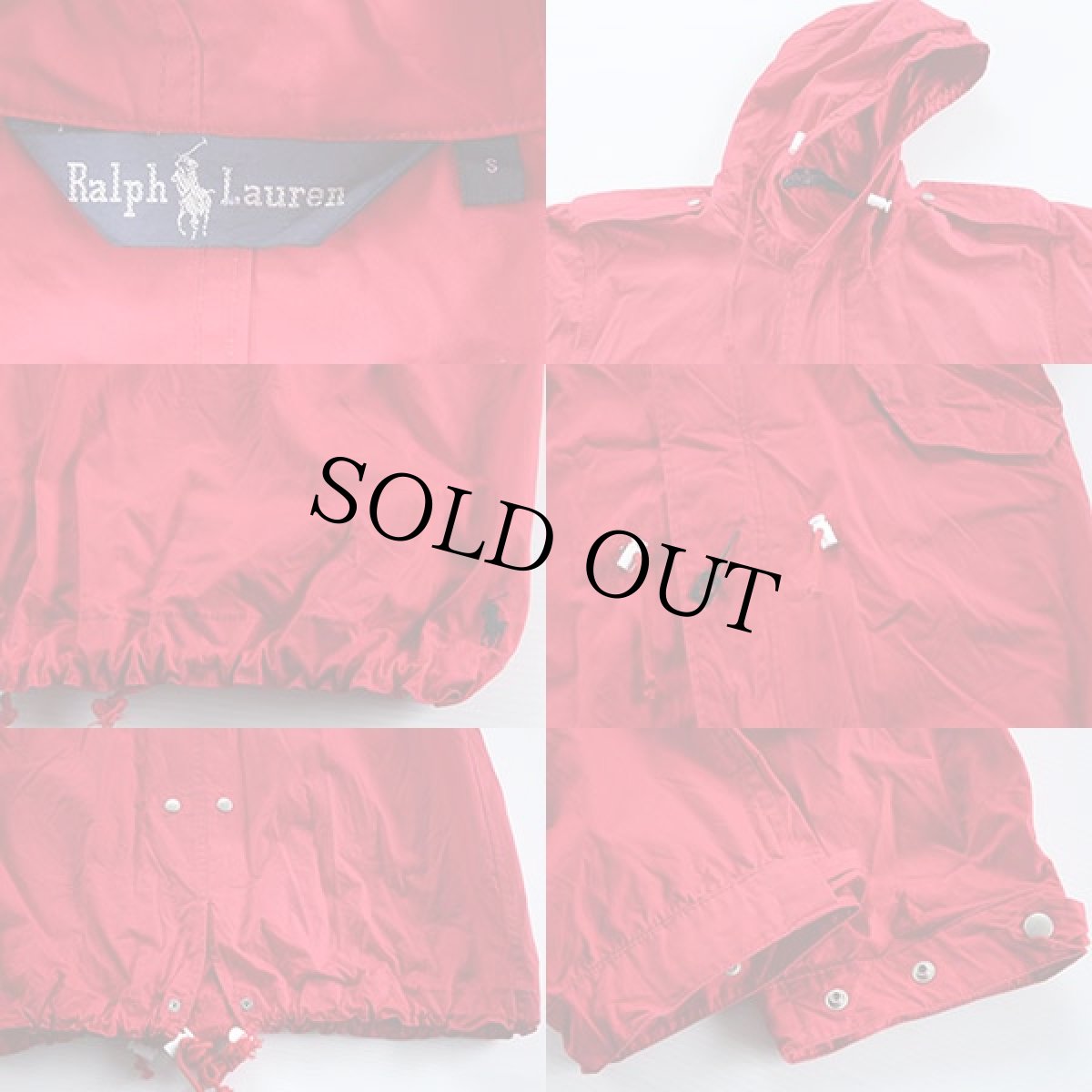 画像3: 90s ラルフローレン M-51タイプ フィッシュテールパーカー 赤 S★モッズコート (3)