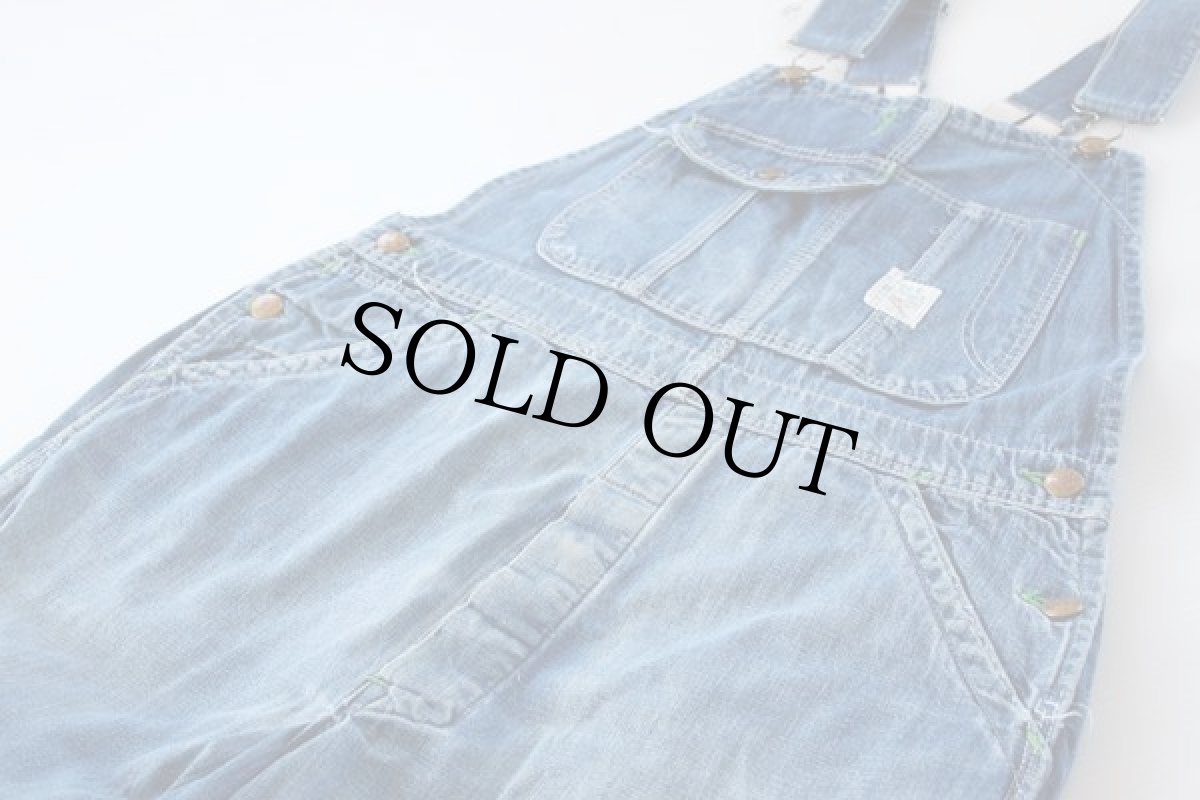 画像2: 60s Jack Rabbit ローバック デニム オーバーオール (2)