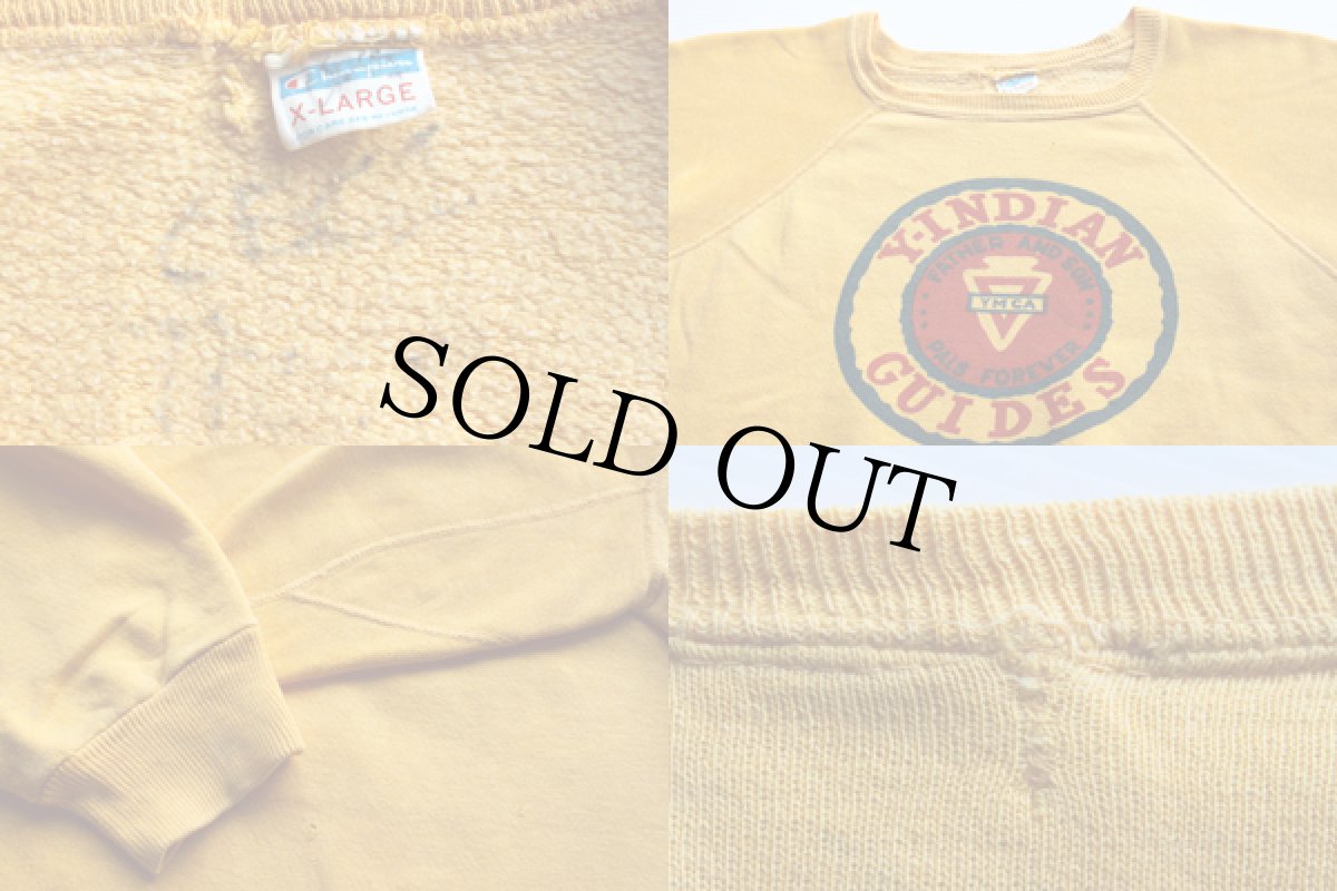 画像3: 70s USA製 Championチャンピオン YMCA 染み込みプリント スウェット (3)