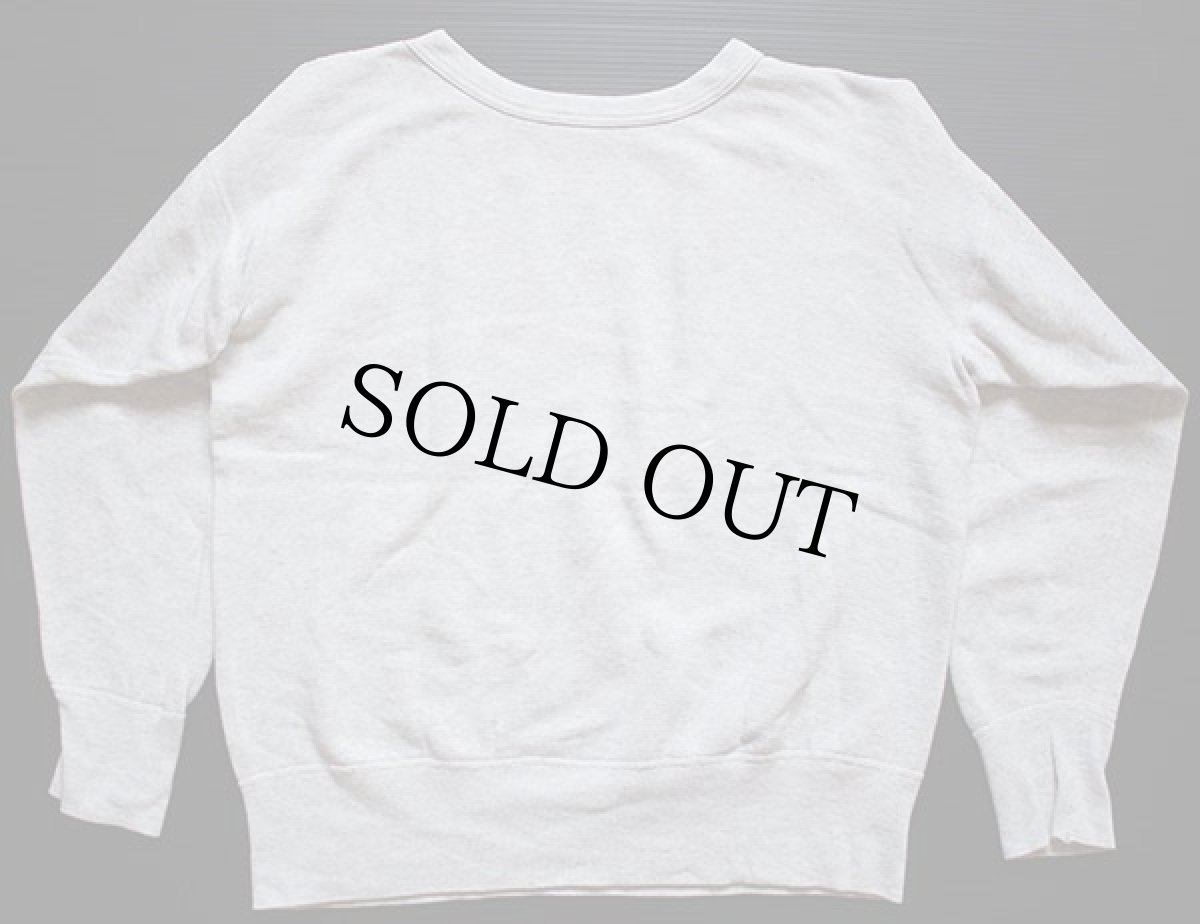 画像2: 60s UNKNOWN 無地 前V スウェット オートミール (2)