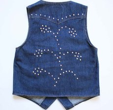 画像2: 70s USA製 Levi'sリーバイス 60508 スタッズ デニムベスト M (2)