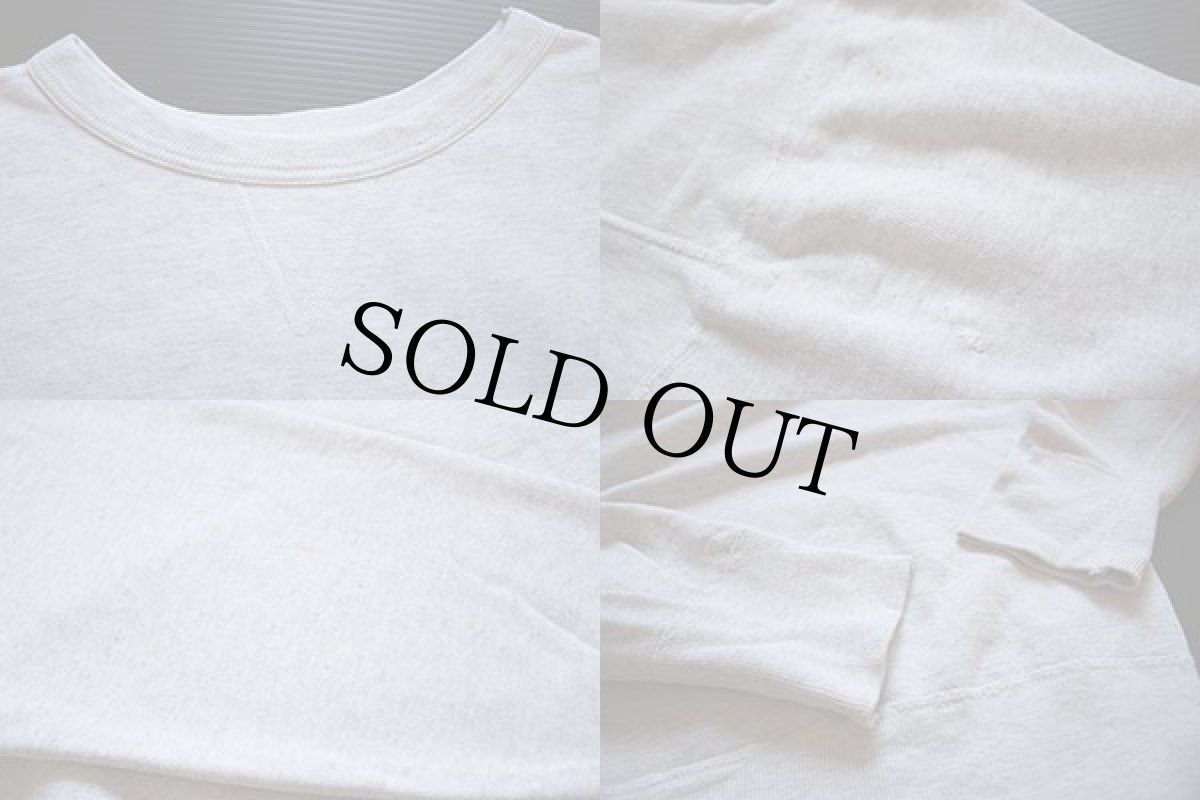 画像3: 60s UNKNOWN 無地 前V スウェット オートミール (3)