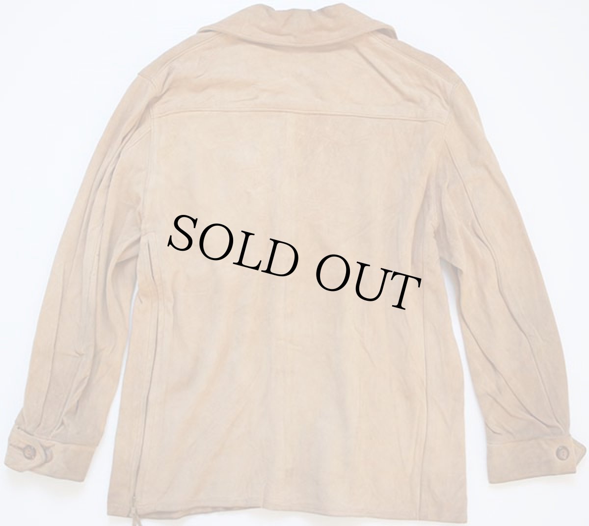 画像2: 50s レースアップ プルオーバー ディアスキン レザーシャツジャケット M (2)