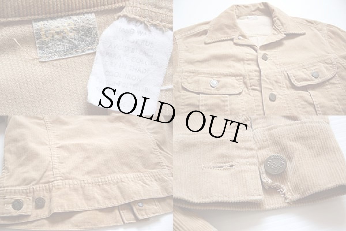 画像3: 70's LeeリーRIDERS コーデュロイジャケット 薄茶 (3)