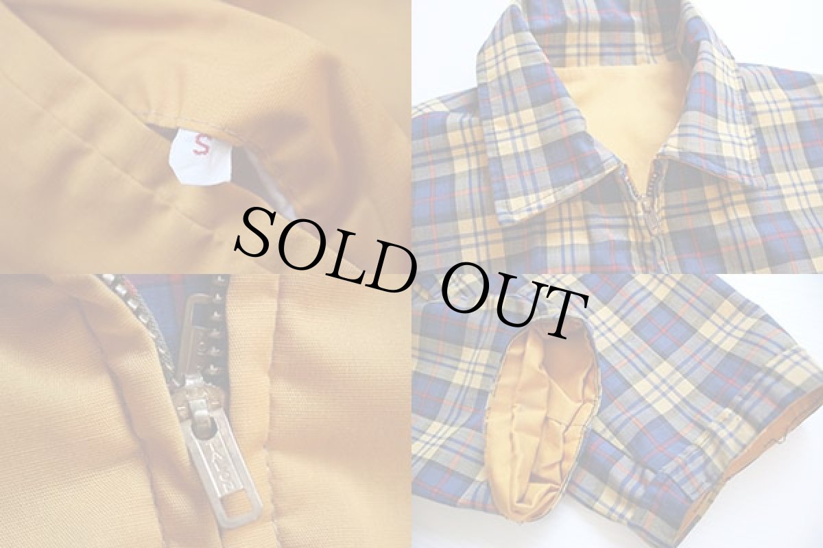 画像3: 60s UNKNOWN タータンチェック コットンジャケット S (3)