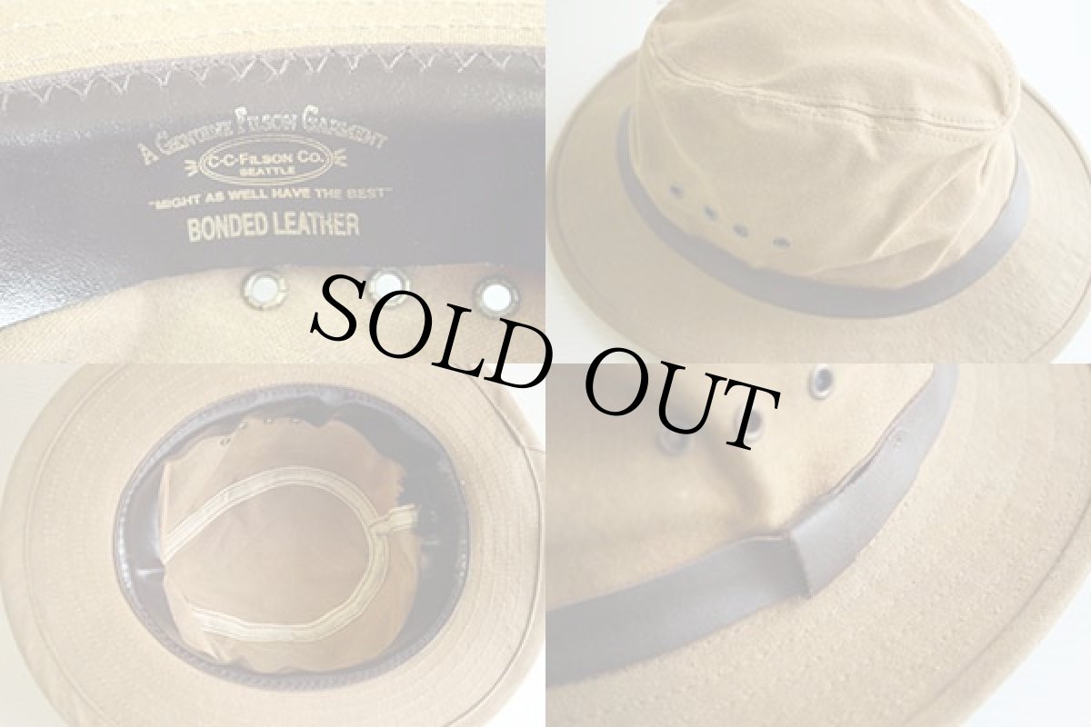 画像3: ビンテージ FILSONフィルソン ティンクロス オイルド パッカーハット カーキ (3)