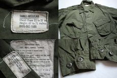 画像3: 60s 米軍 U.S.ARMY ジャングルファティーグジャケット 2nd ノンリップ S-R (3)