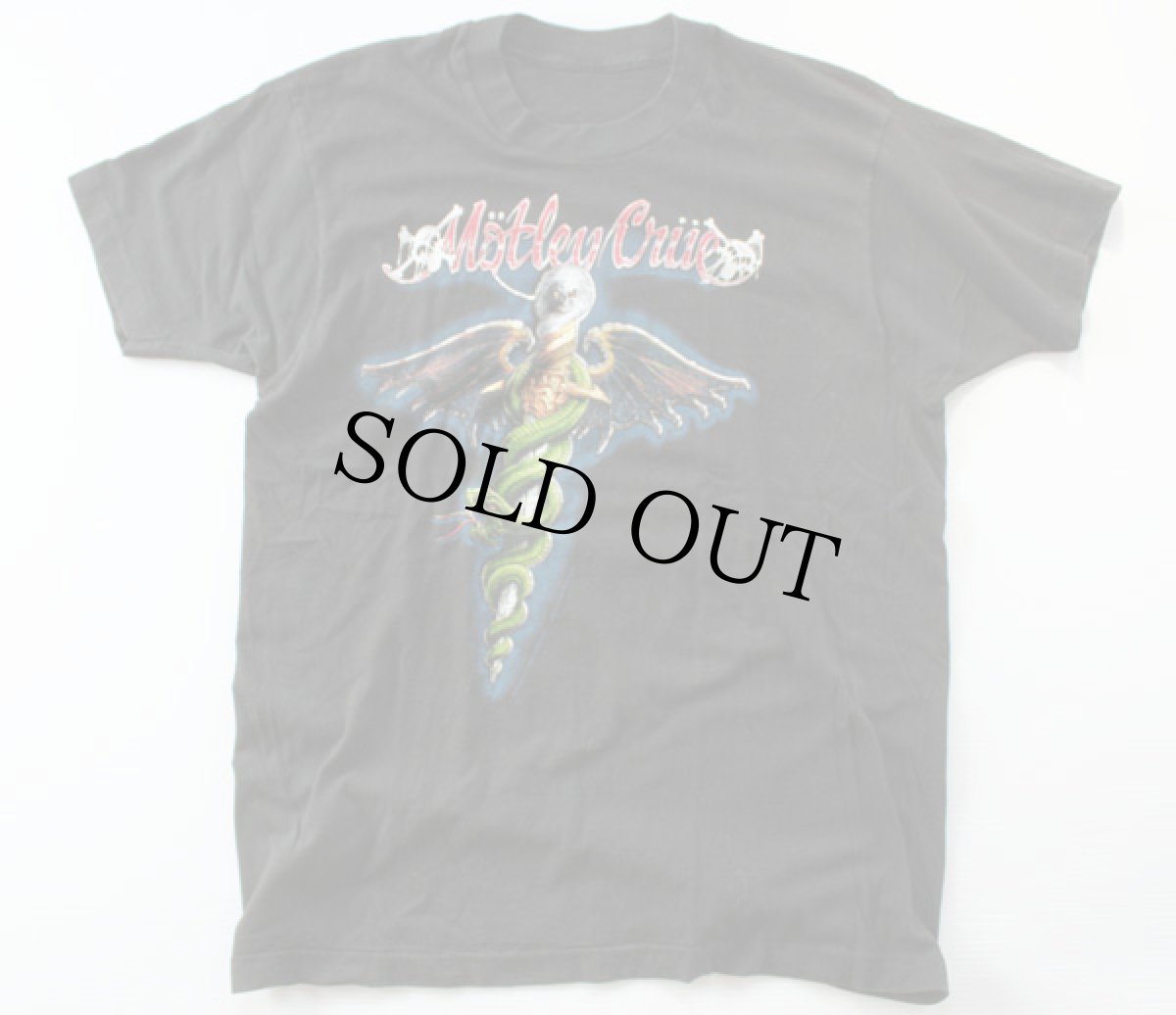 画像2: 80s MotleyCrueモトリークルー コットン バンドTシャツ (2)