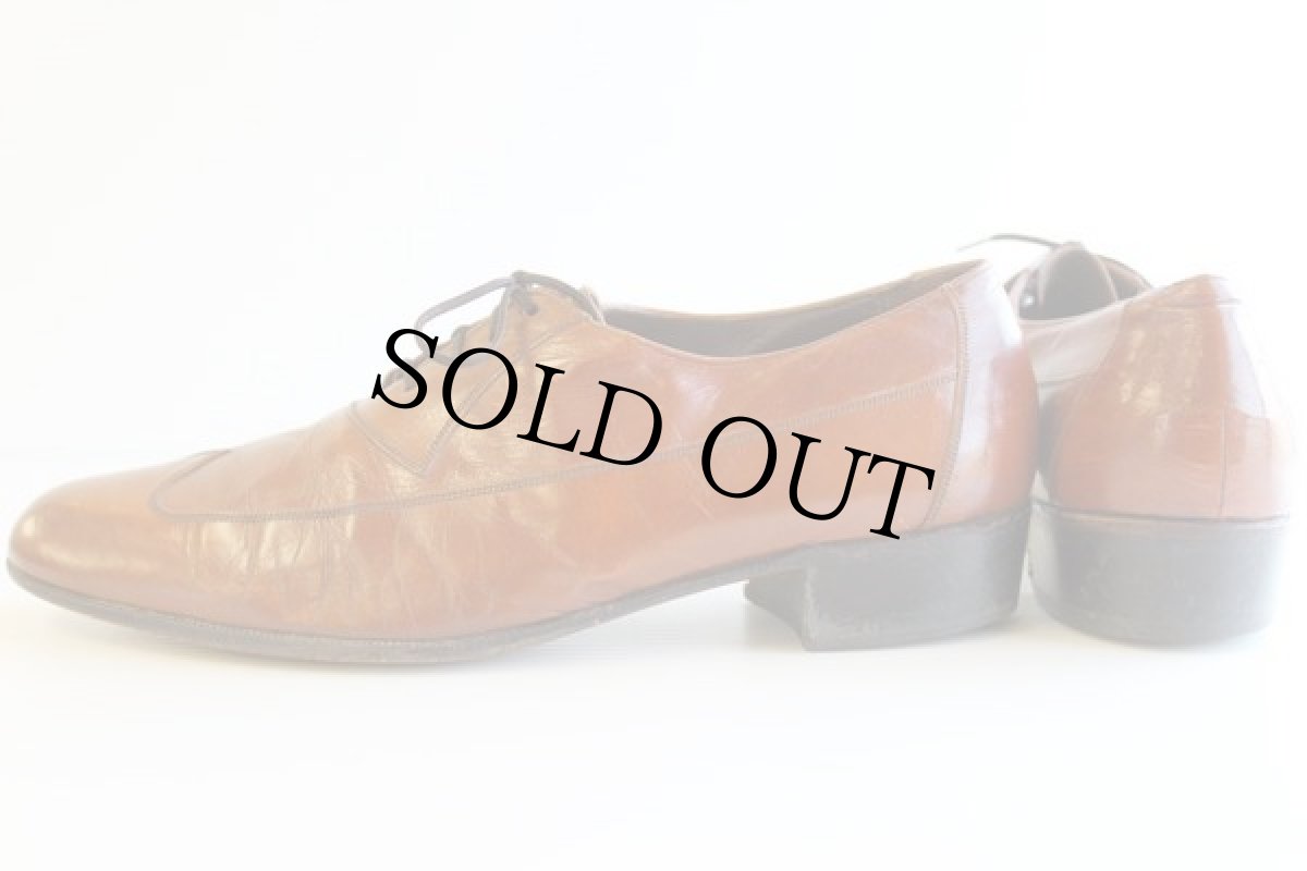 画像2: FLORSHEIMフローシャイム デザイナーコレクション レザーシューズ 茶 9.5★革靴 (2)