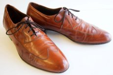 画像1: FLORSHEIMフローシャイム デザイナーコレクション レザーシューズ 茶 9.5★革靴 (1)