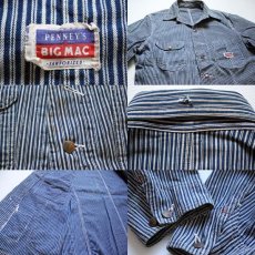 画像3: 50s PENNEY'S BIGMACビッグマック ランダムヒッコリー ストライプ カバーオール (3)