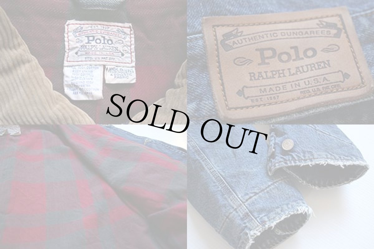 画像3: 80s USA製 ポロ ラルフローレン デニム ワークジャケット (3)