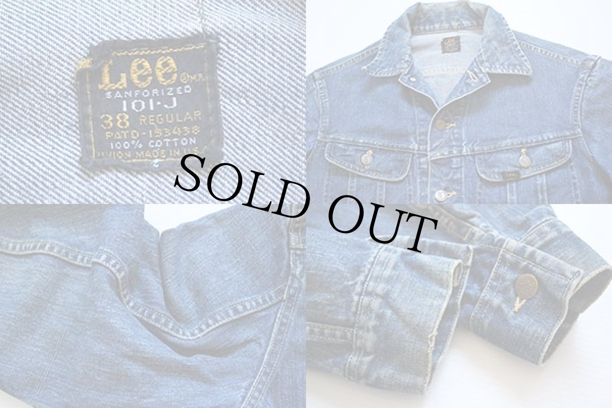 画像3: 60s USA製 Leeリー 101-J デニムジャケット 38 R (3)
