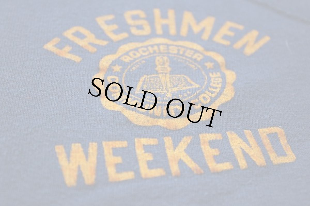 画像2: 70s USA製 Championチャンピオン フロッキープリント 半袖スウェット M (2)