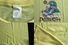 画像3: 70s OCEANCITY ピンクパンサー ラメ入りアイロンプリント Tシャツ L (3)