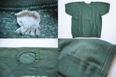 画像3: 60s Velva Sheen MICHIGAN STATE コットン 半袖スウェット 緑 M (3)