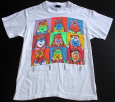 画像2: 90s USA製 FLINTSTONES フリントストーン コットンTシャツ 白 L (2)