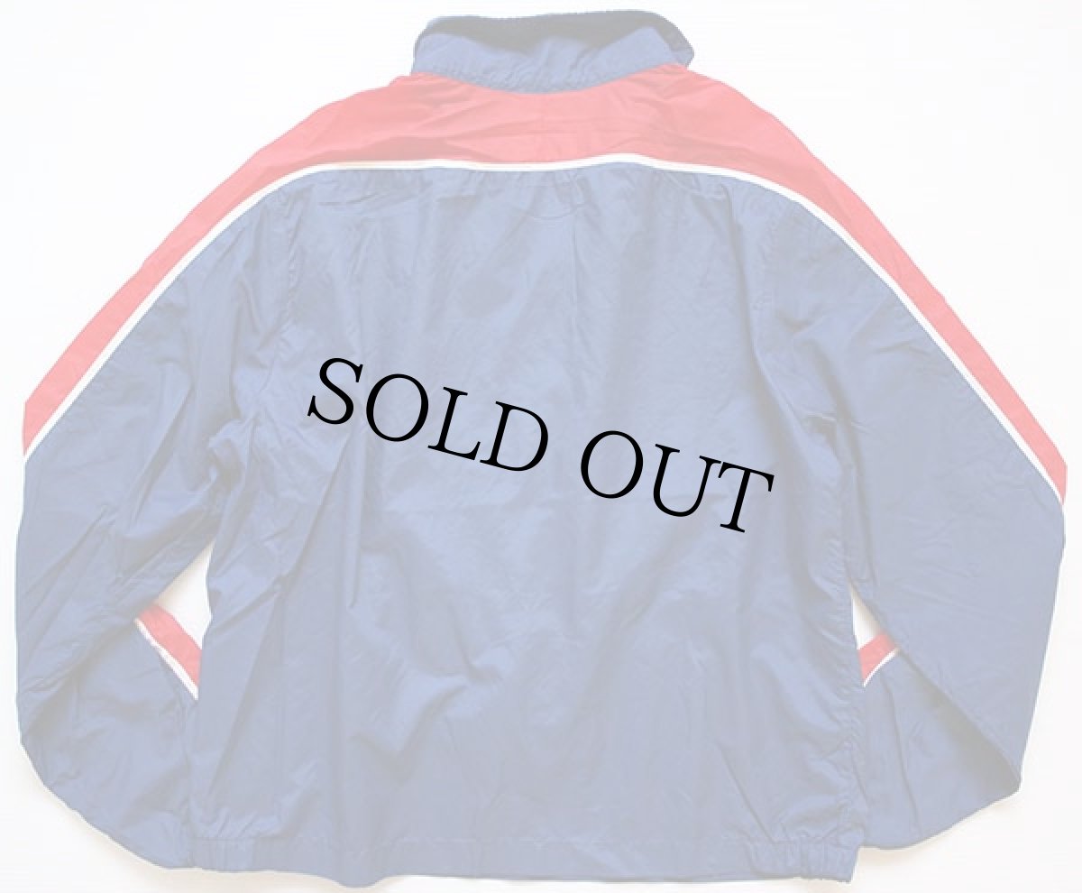 画像2: 70s USA製 NIKEナイキ ナイロンジャケット 赤×紺 M (2)