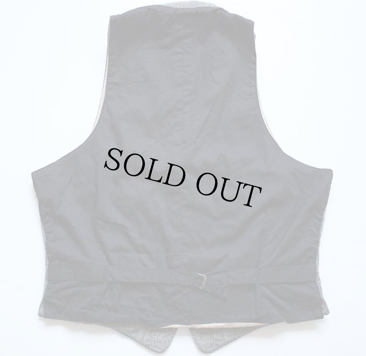 画像2: 90s USA製 RRL ダブルアールエル ラルフローレン シンチバック ツイード ウールベスト L★ジレ 三つ星タグ (2)