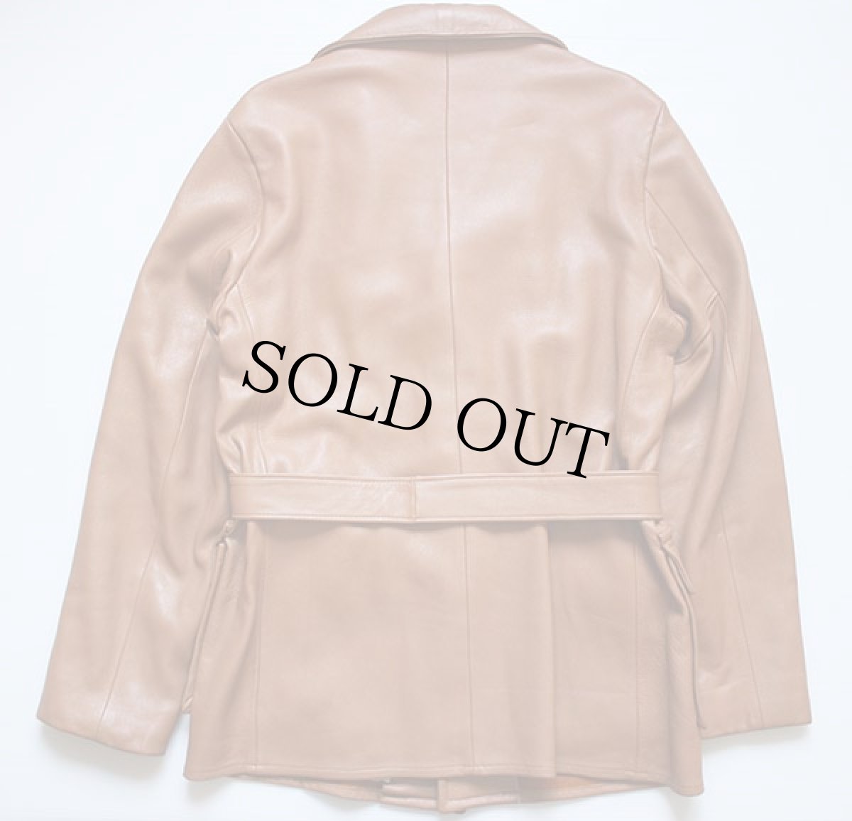 画像2: Custam Coat ディアスキン レザーコート (2)