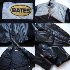 画像3: 70s BATESベイツ パッド入り シングルライダース レザージャケット (3)