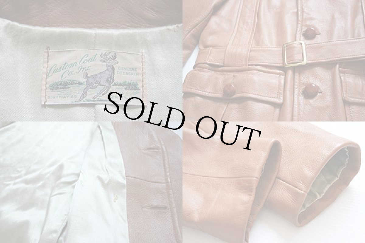 画像3: Custam Coat ディアスキン レザーコート (3)