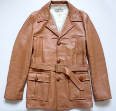 画像1: Custam Coat ディアスキン レザーコート (1)