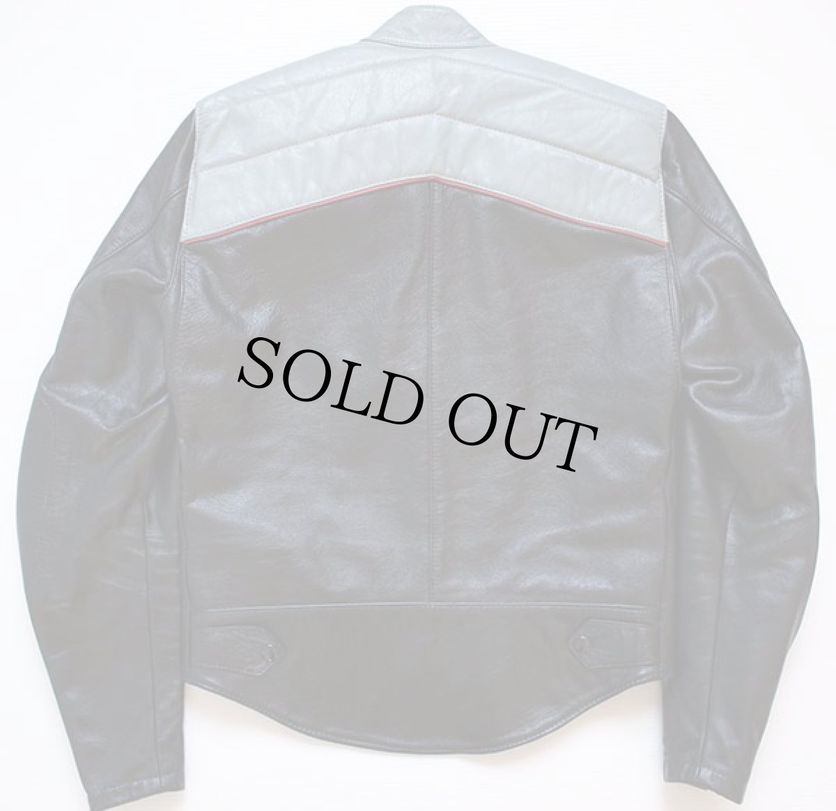 画像2: 70s BATESベイツ パッド入り シングルライダース レザージャケット (2)