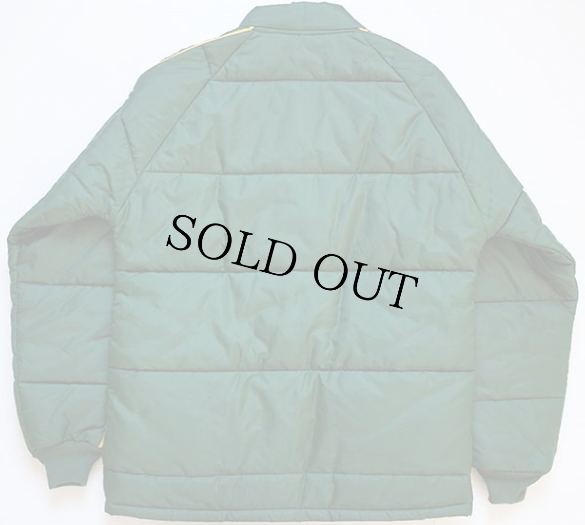 画像2: 70s Swingster DEKALB パッチ付き 中綿入り ナイロン レーシングジャケット 緑 M (2)