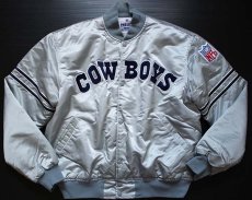 画像1: 90s USA製 STARTERスターター NFL COWBOYS ナイロンスタジャン XL (1)